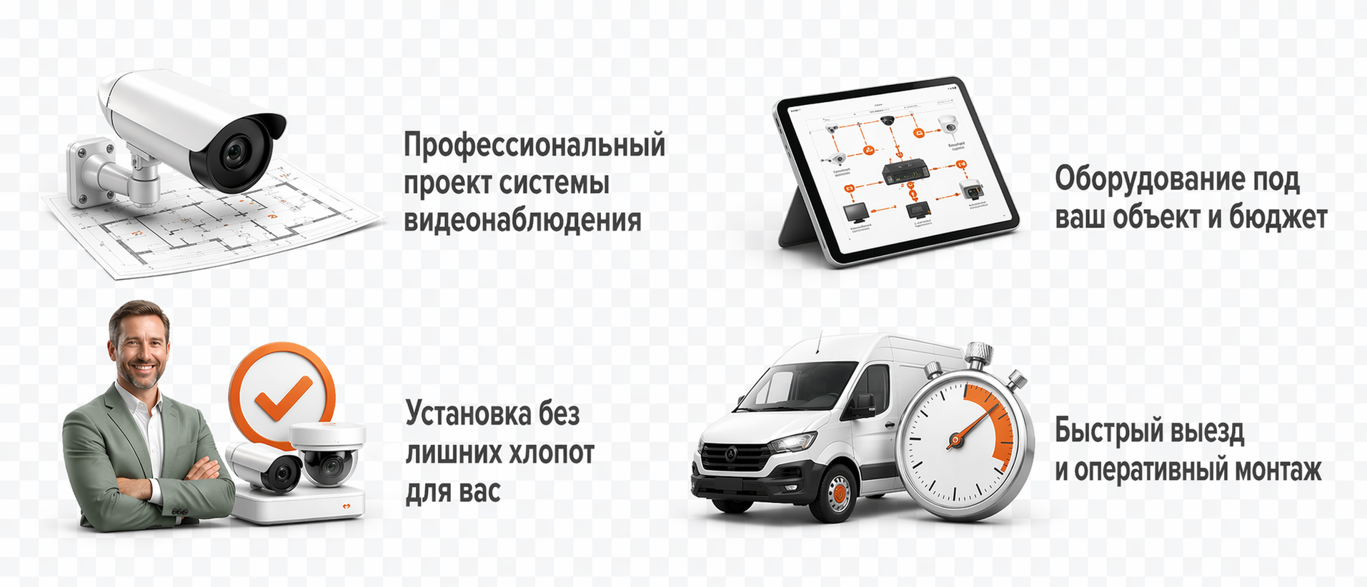Установка видеонаблюдения для частного дома в Москве и Московской области